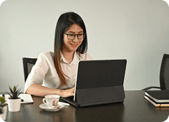 Professional working